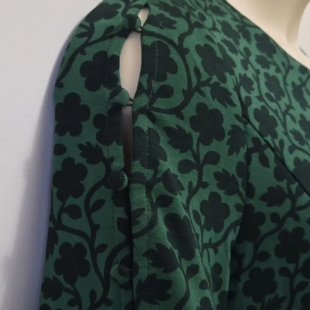 Boden Alexis Jersey Dress Suze 10 Long Tall‎ Enchanted Vines